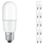 Lot 10x Ledvance LED Classic Stick LED E27 Dépolie 8W 806lm - 827  | Remplacement 60W