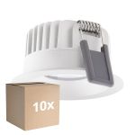 Lot 10x Ledvance LED  SPOT FIX Aluminium  8W 680lm 36D - 930 Blanc Chaud | Diamètre 68mm - IP44 - Meilleur Rendu De Couleur -  Dimmable