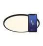 Nordlux Oja Smart 60 Plafonnier Métal Noir 30W 3500lm - 827-865 Accordable Blanc | 600mm - Wifi et Bleutooth Dimmable