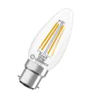 Ledvance Classic LED B22 Bougie Filament Claire 3.4W 470lm - 827 Blanc Très Chaud | Remplacement 40W