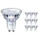 Lot 10x Philips Corepro LED Spot GU10 PAR16 3W 230lm 36D - 830 Blanc Chaud | Dimmable - Équivalent 35W